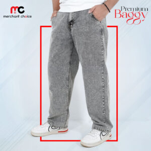 4 POCKET BAGGY JEANS-BG4PKT01-(LT. GRAY)