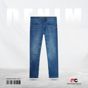 PREMIUM SLIM FIT EXPORT DENIM-AE01-(MID BLUE)